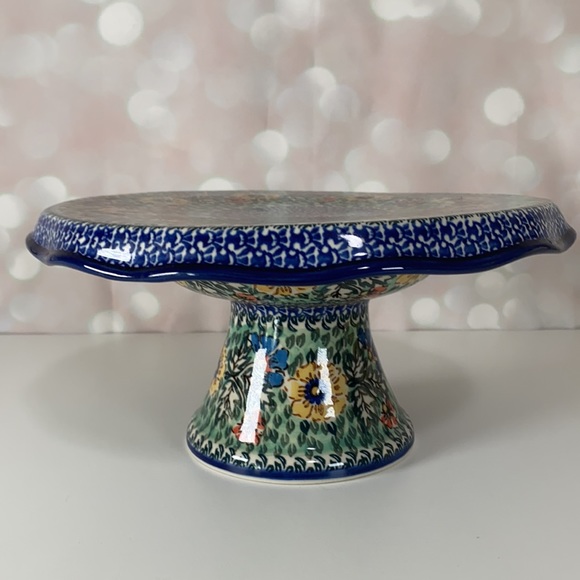 CERAMIKA ARTYSTYCZNA 12” Cake Stand - Picture 3 of 9